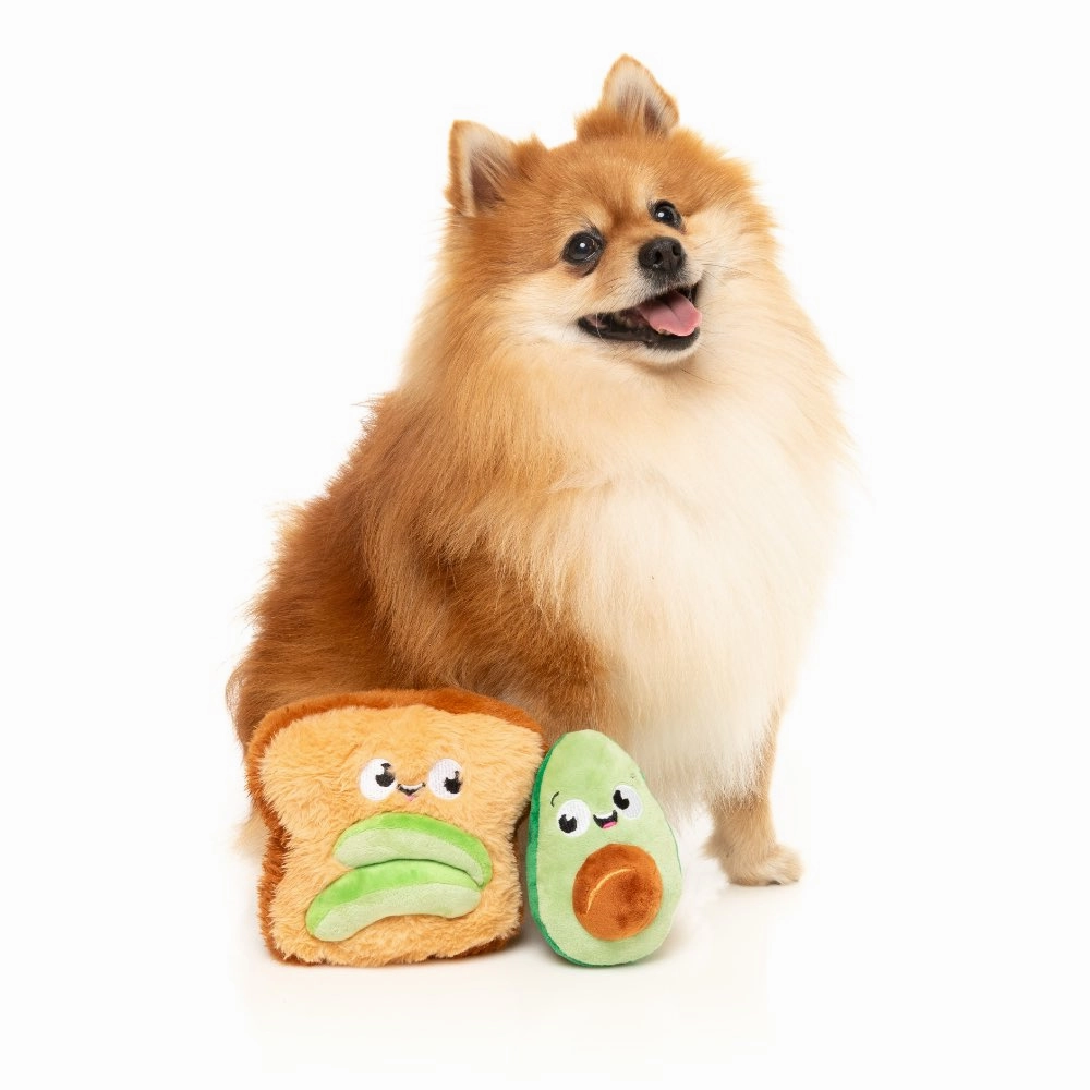 15% OFF: FuzzYard Avocado & Toast 2 Pcs Dog Toy
