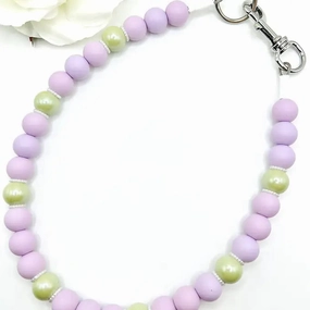 1960's Lilac Vintage Glam Beaded Collar