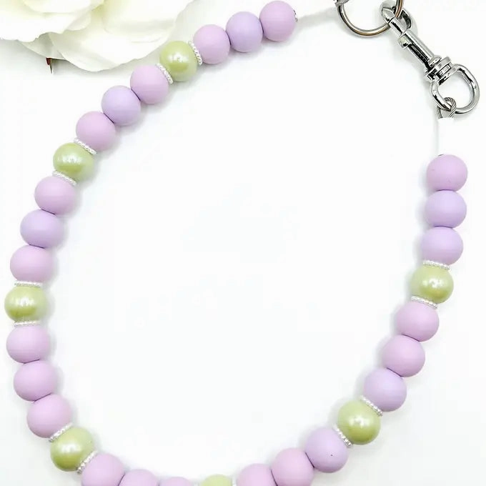 1960's Lilac Vintage Glam Beaded Collar