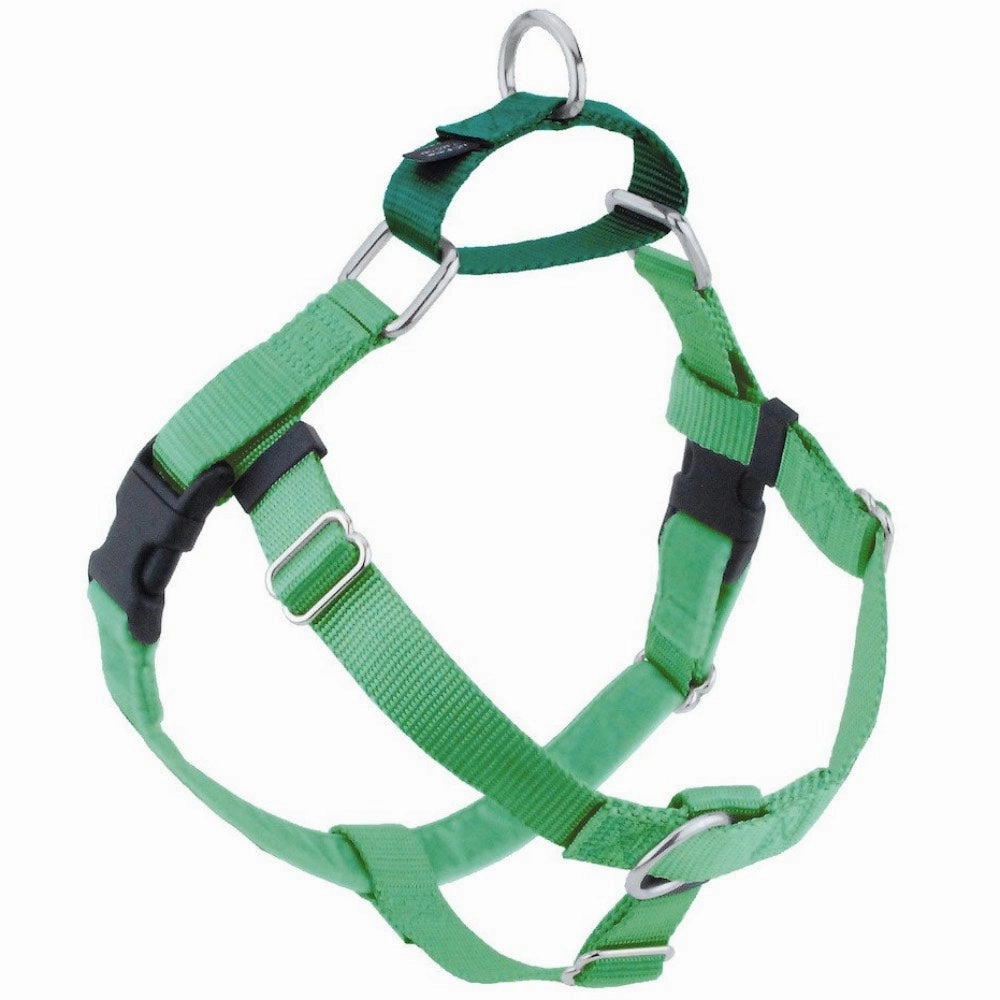 2 Hounds Design Freedom No-Pull Dog Harness & Leash - Neon Green/Kelly Green