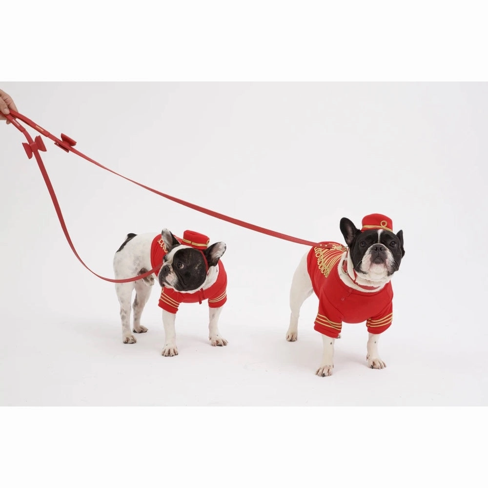 30% OFF: Moshiqa Bisou Leather Dog Leash (Red)