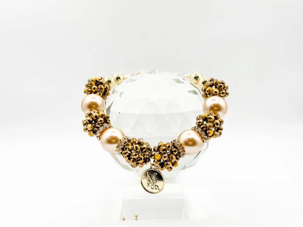 "Golden Splash Pink" Necklace