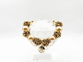 "Golden Splash Pink" Necklace
