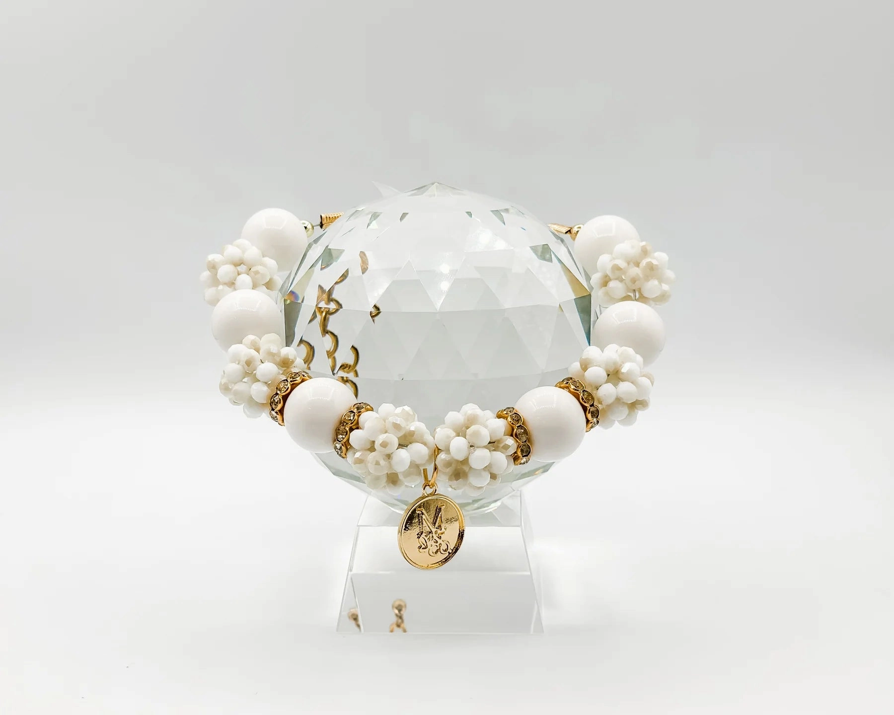 "Pearl Crystals" Necklace