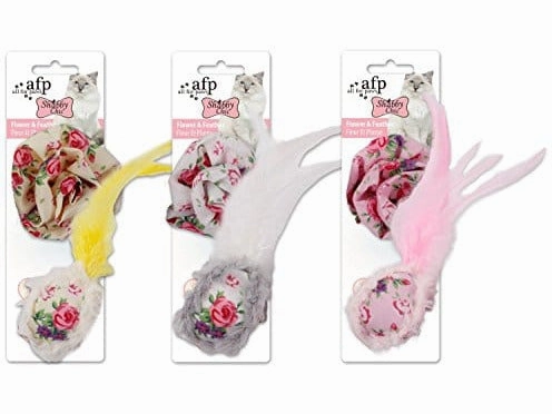 AFP Shabby Chic - Flower and Feather Balls (2 pack)