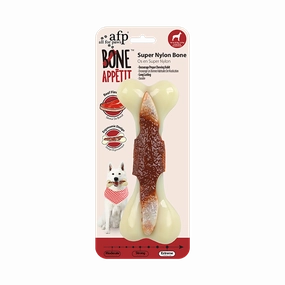 AFP Super Nylon Bone With Beef Flavour infused Dog Toy (Large)