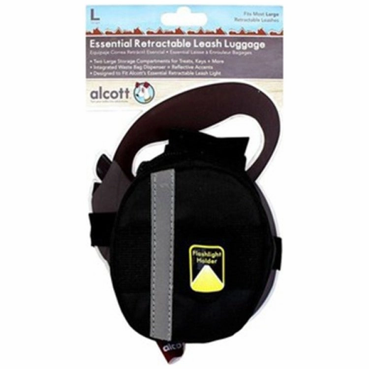Alcott Luggage for Retractable Leash, Large - Black