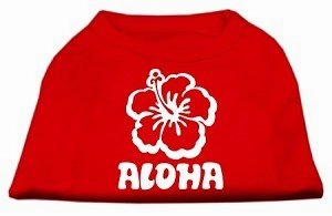 Aloha Flower Screen Print Shirt in Many Colors