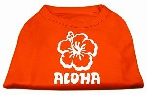 Aloha Flower Screen Print Shirt in Many Colors