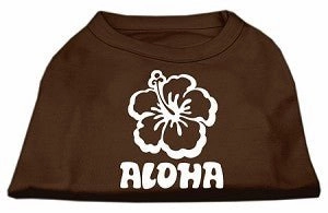 Aloha Flower Screen Print Shirt in Many Colors