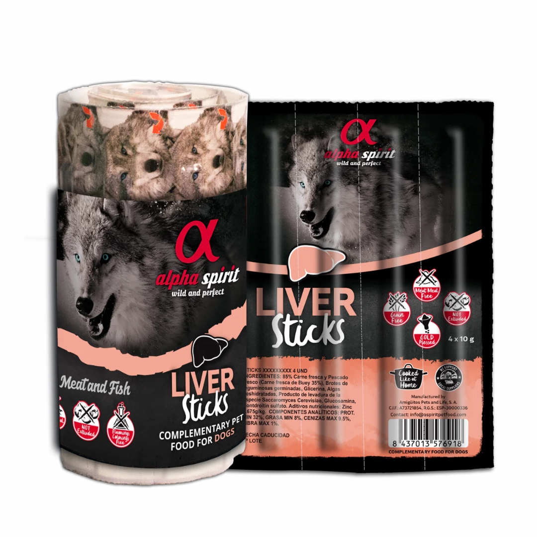 Alpha Spirit Liver Stick Dog Treats