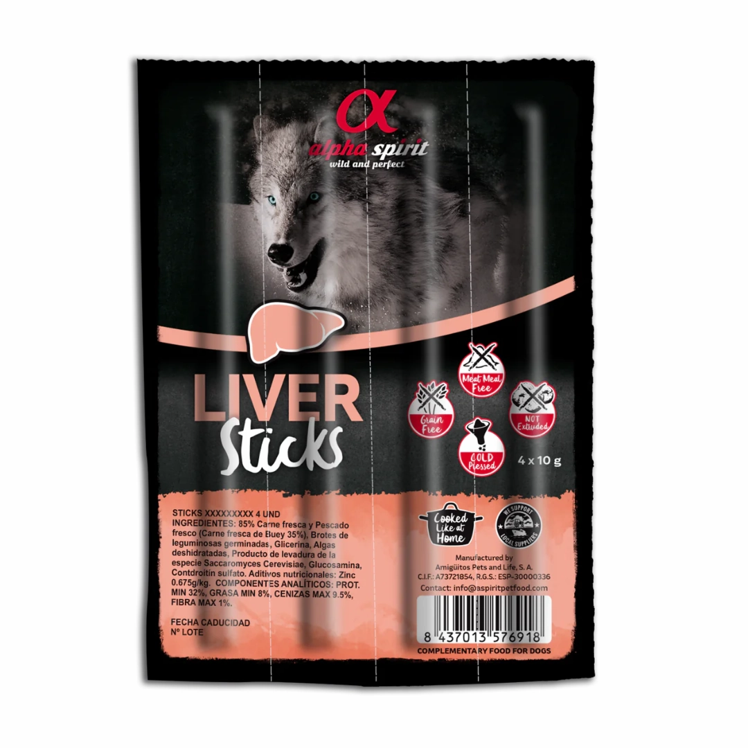 Alpha Spirit Liver Stick Dog Treats