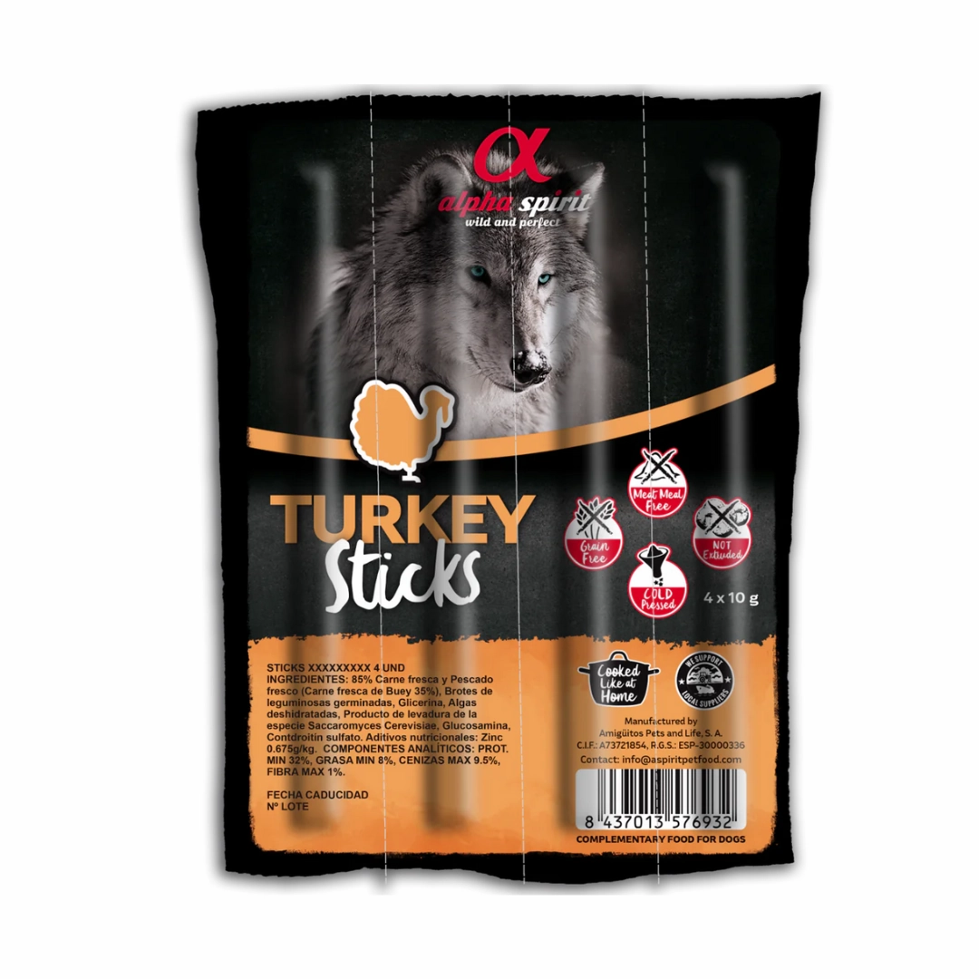 Alpha Spirit Turkey Stick Dog Treats