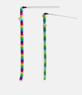 Ancol Wiggle Worm Cat Dangler Rainbow