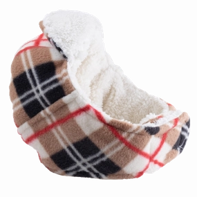 Aviator Dog Hat | Bias Plaid Tan