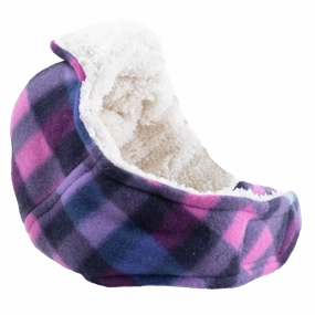 Aviator Dog Hat | Purple Check