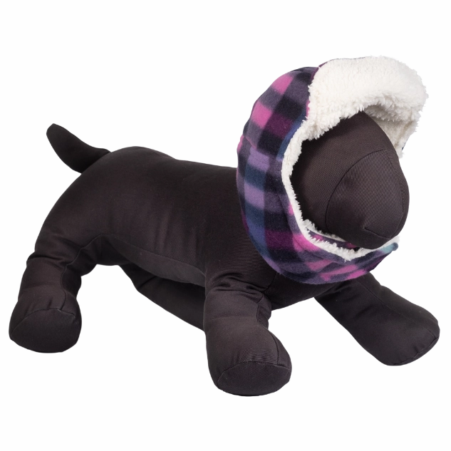 Aviator Dog Hat | Purple Check