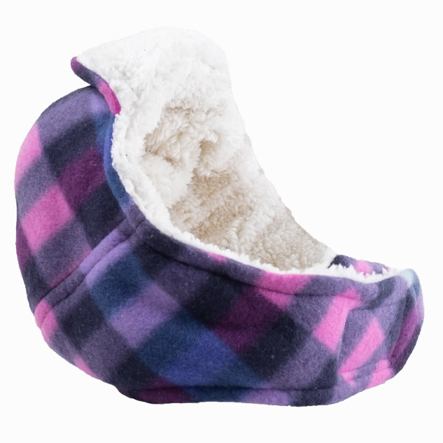 Aviator Dog Hat | Purple Check