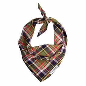 Bandana | Dark Olive Plaid