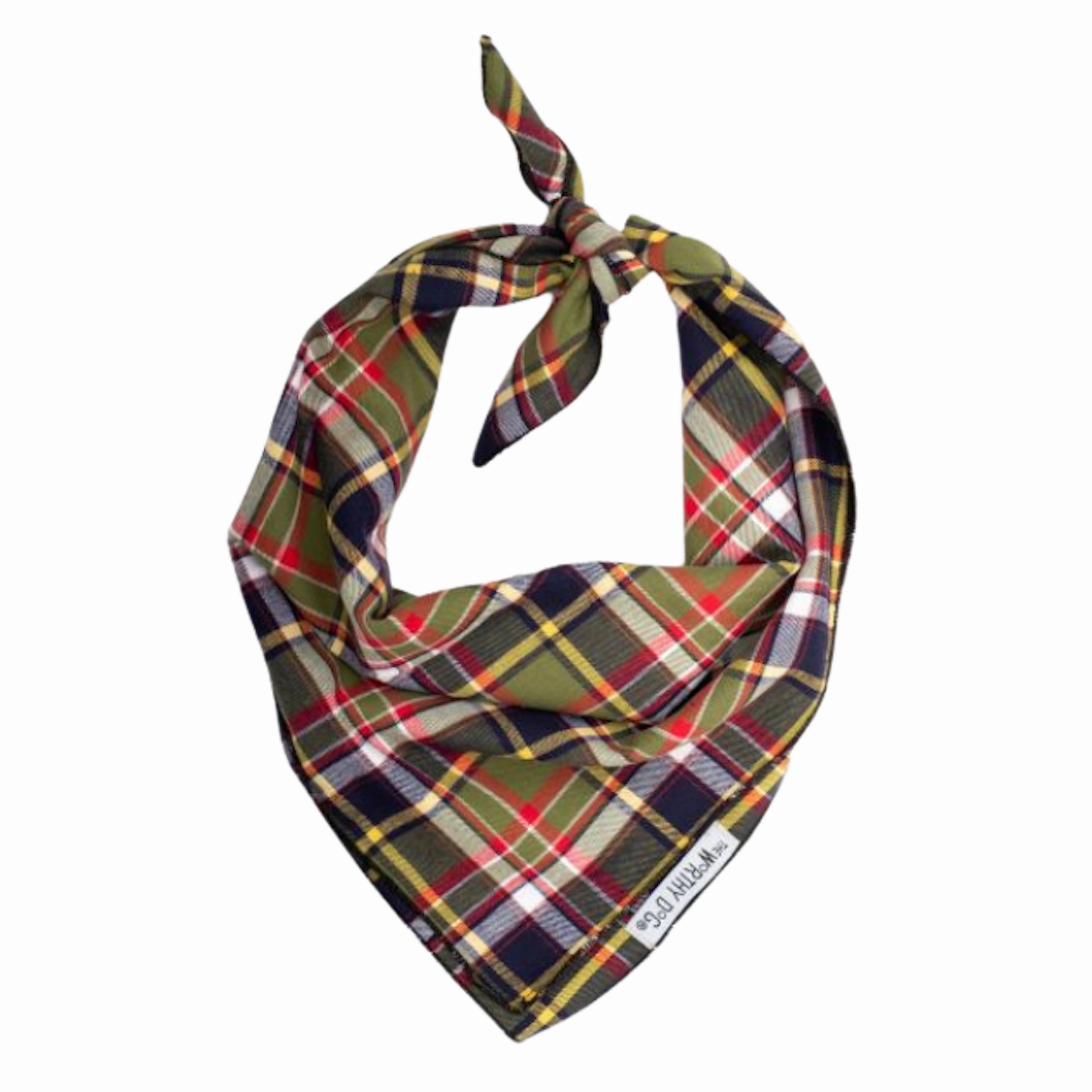 Bandana | Dark Olive Plaid