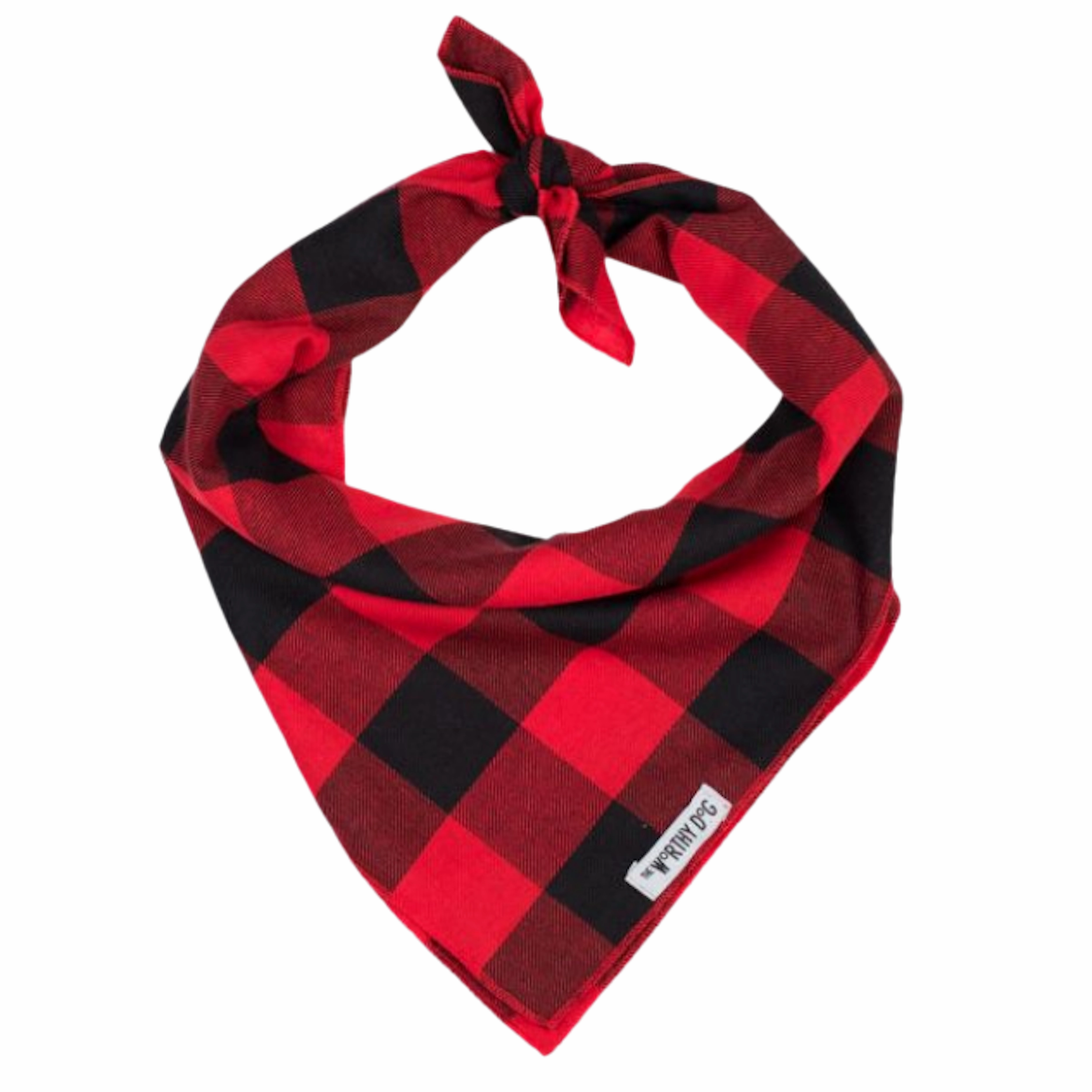 Bandana | Red & Black Buffalo Plaid