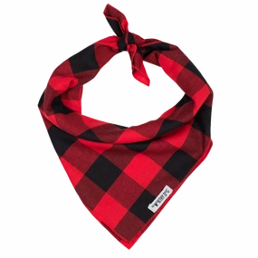 Bandana | Red & Black Buffalo Plaid