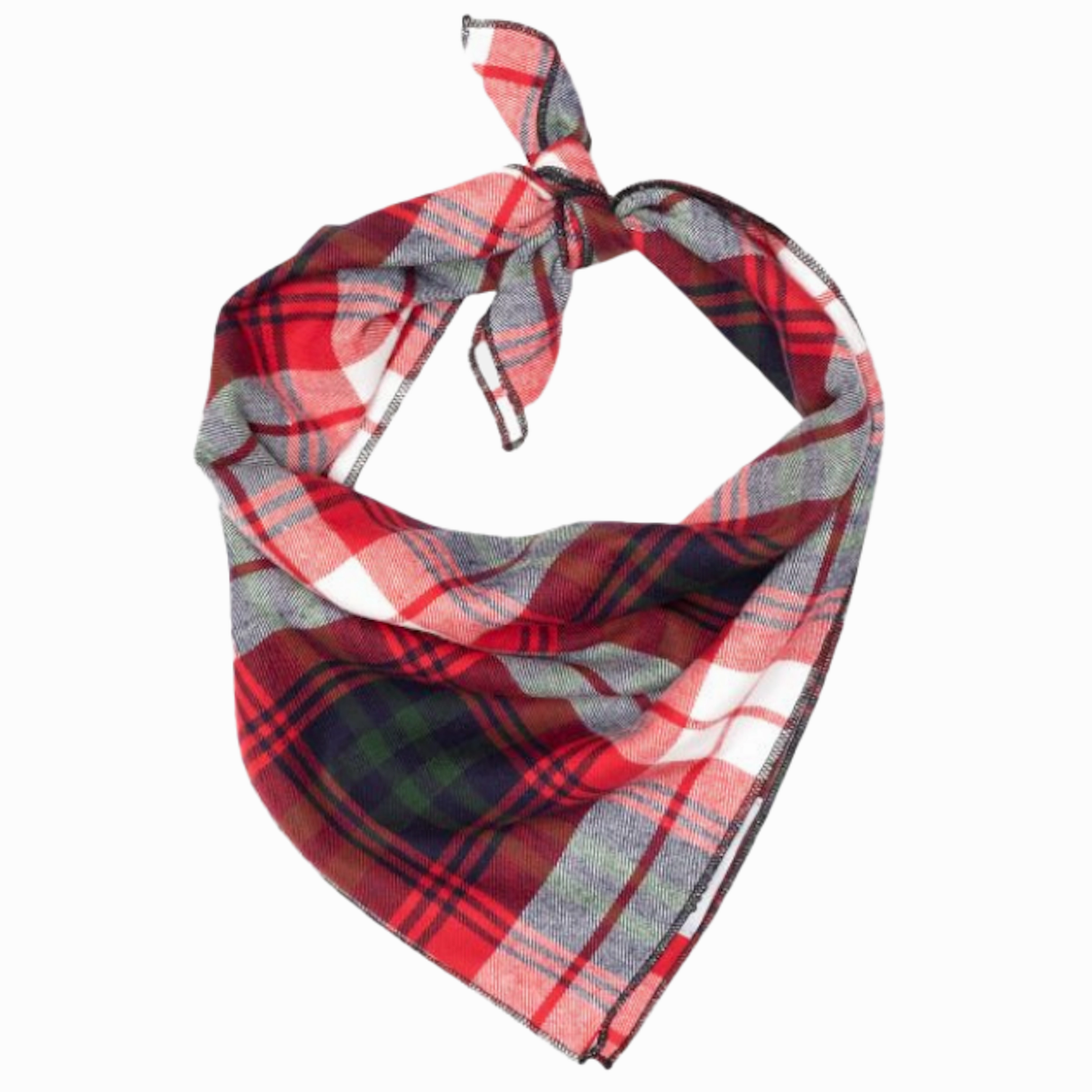 Bandana | Red, Green, & Navy Plaid