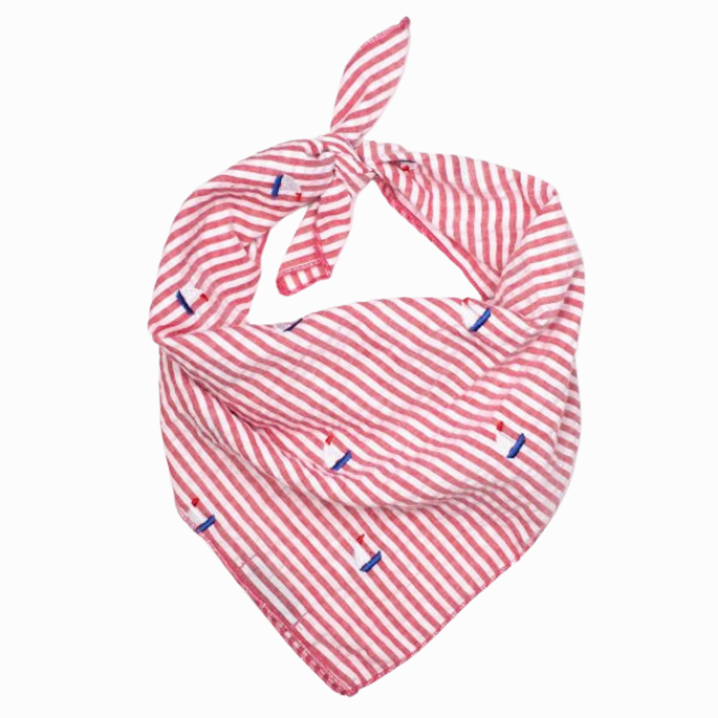Bandana | Red Stripe Sailboat