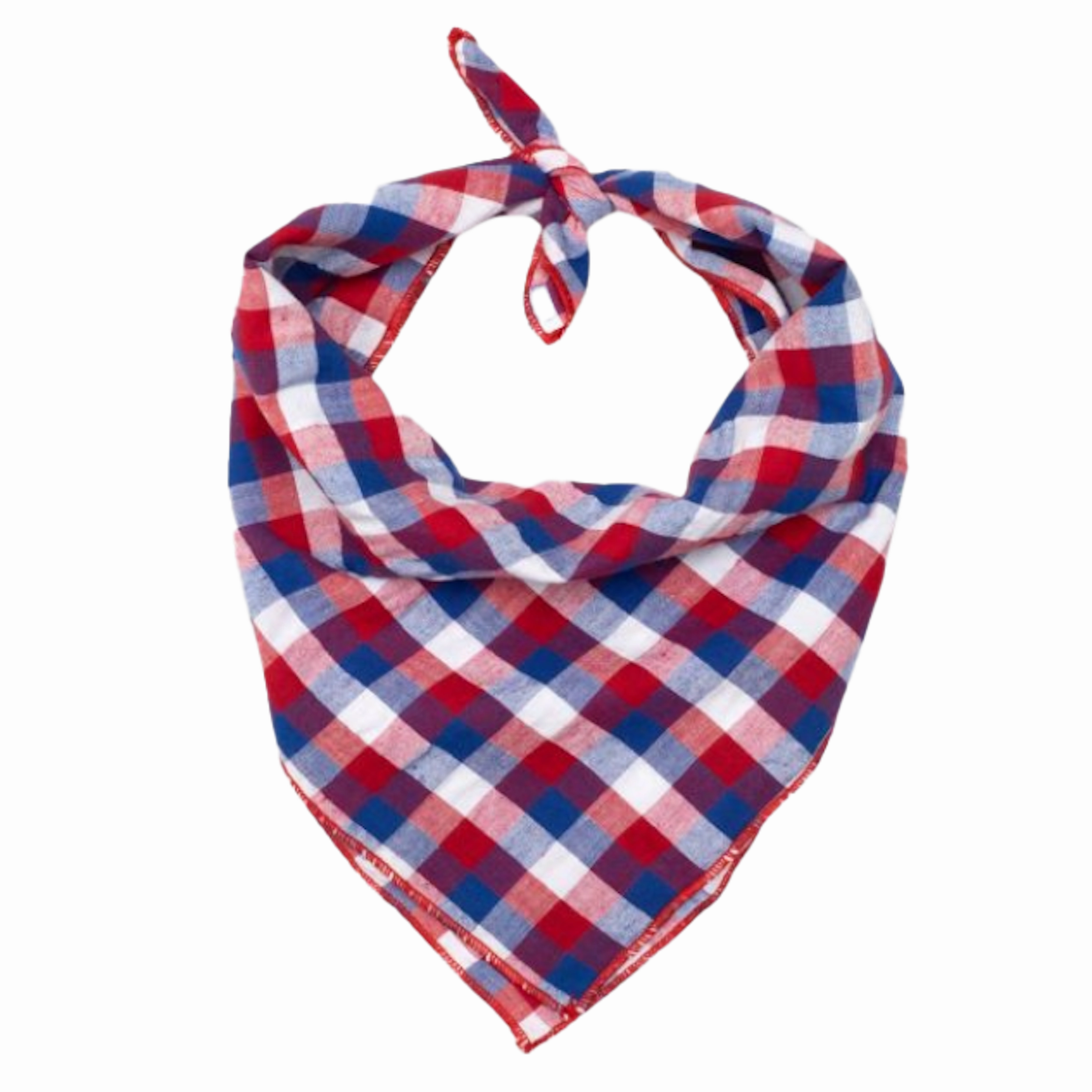 Bandana | Red, White, & Blue Check
