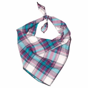 Bandana | Teal & Purple Plaid