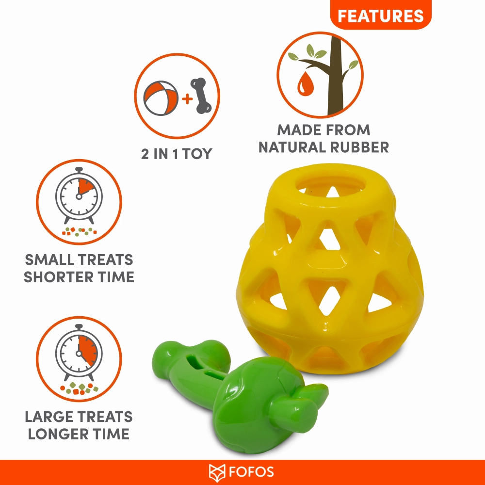 Barkbutler x Fofos Fruity Bites Treat Dispensing Pear for Dogs