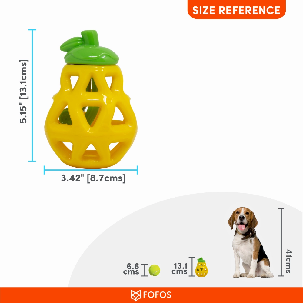 Barkbutler x Fofos Fruity Bites Treat Dispensing Pear for Dogs