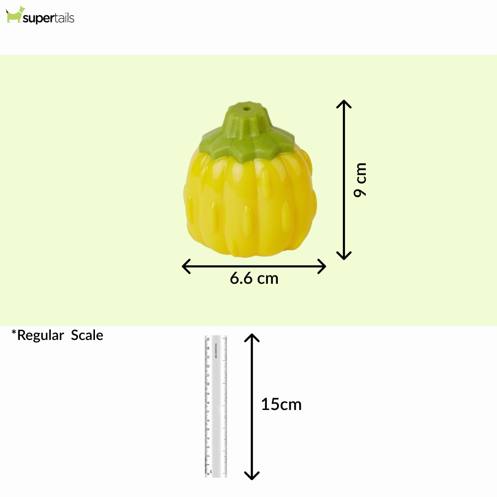 Barkbutler x Fofos Giggling Vegi Bites Pumpkin Squeaky Chew Toy for Dogs