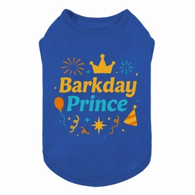 Barkday Prince Dog Shirt