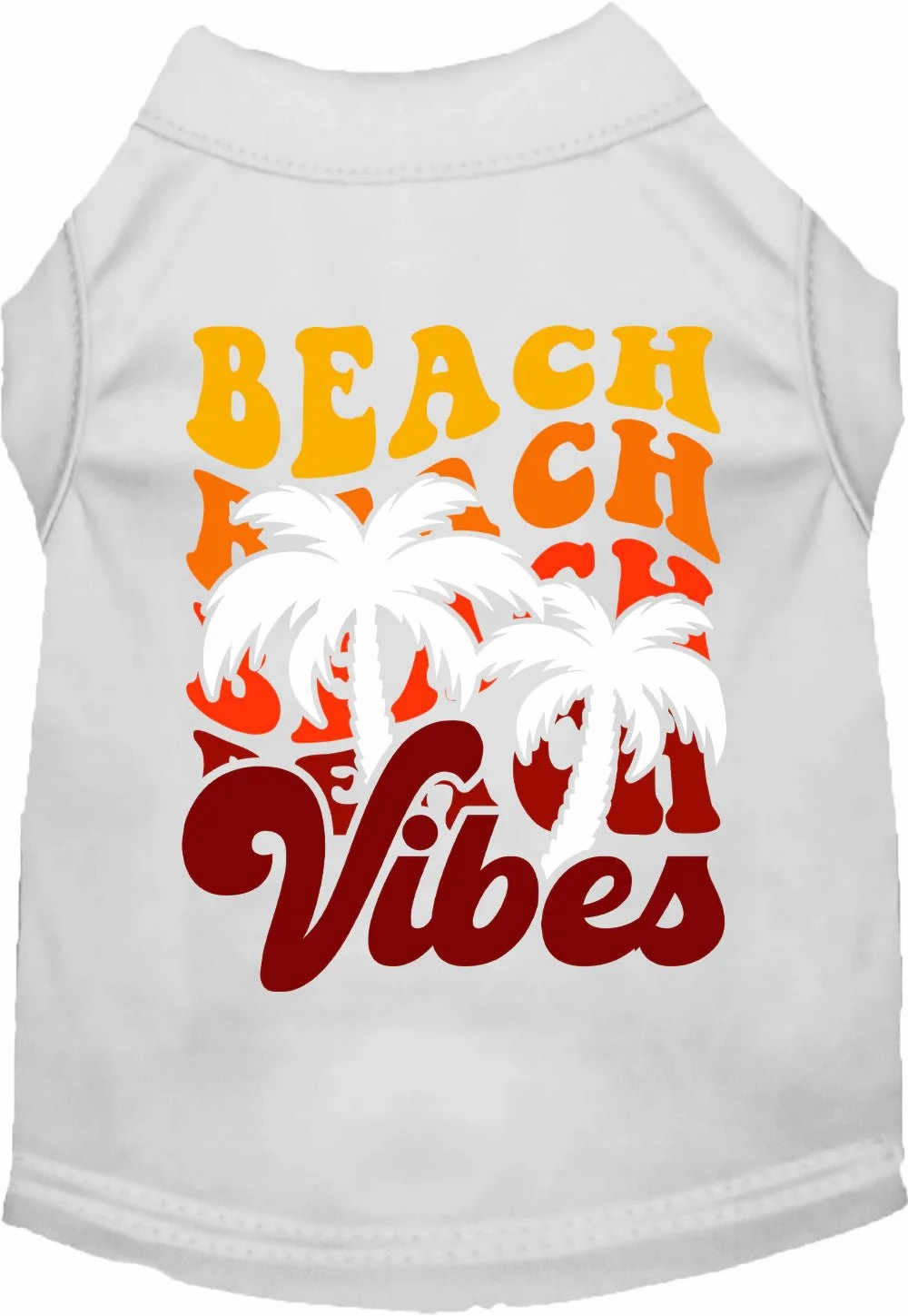 Beach Vibes Screen Print Dog Shirt in Many Colors