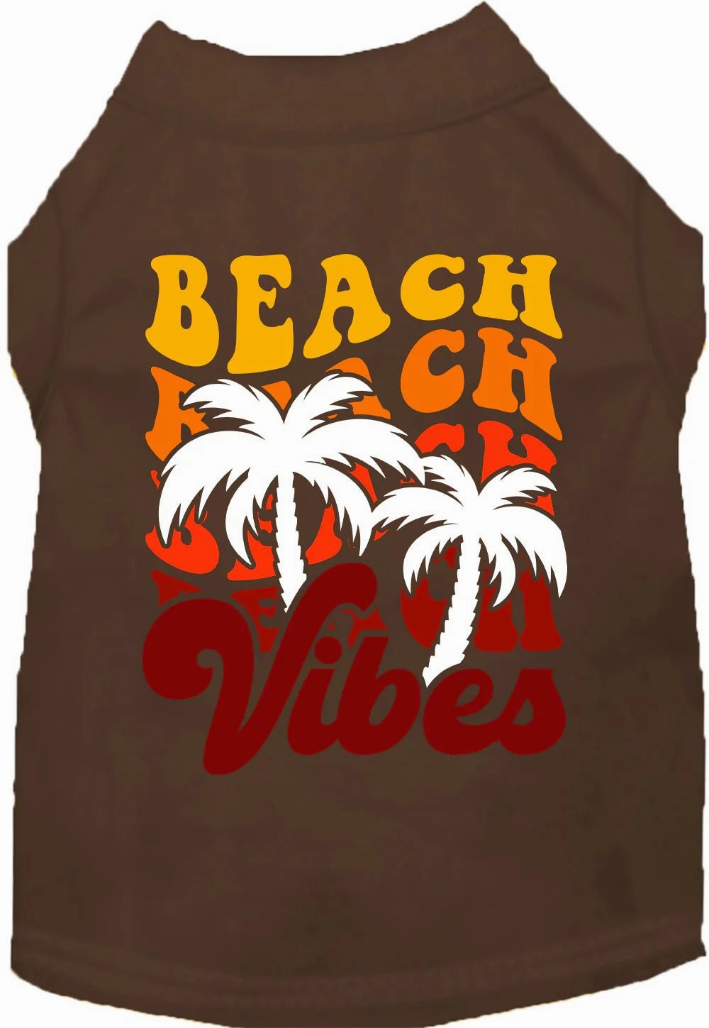 Beach Vibes Screen Print Dog Shirt in Many Colors