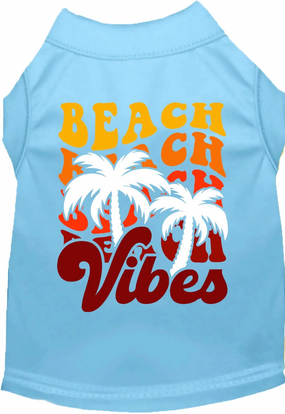 Beach Vibes Screen Print Dog Shirt in Many Colors