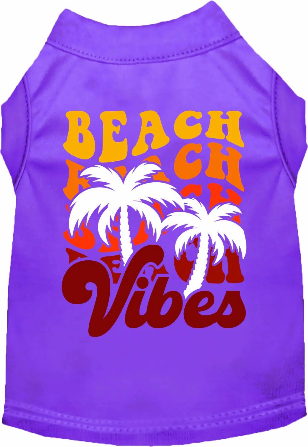 Beach Vibes Screen Print Dog Shirt in Many Colors