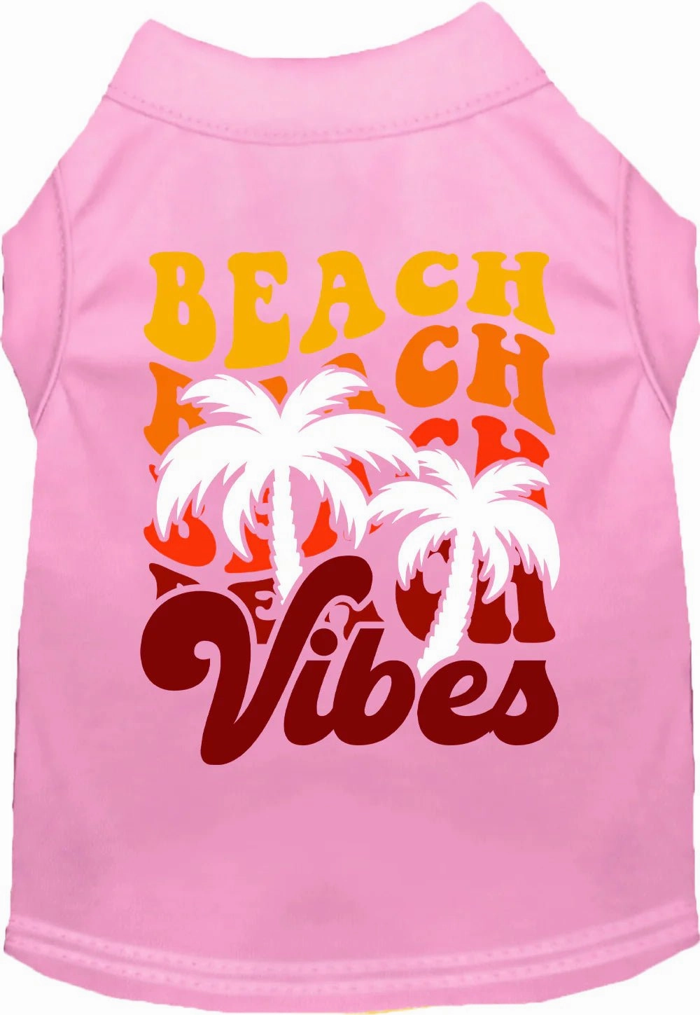 Beach Vibes Screen Print Dog Shirt in Many Colors