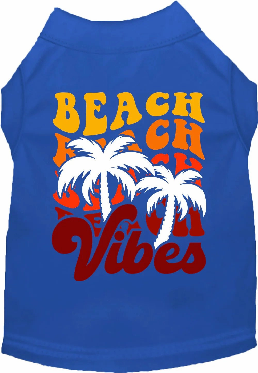 Beach Vibes Screen Print Dog Shirt in Many Colors