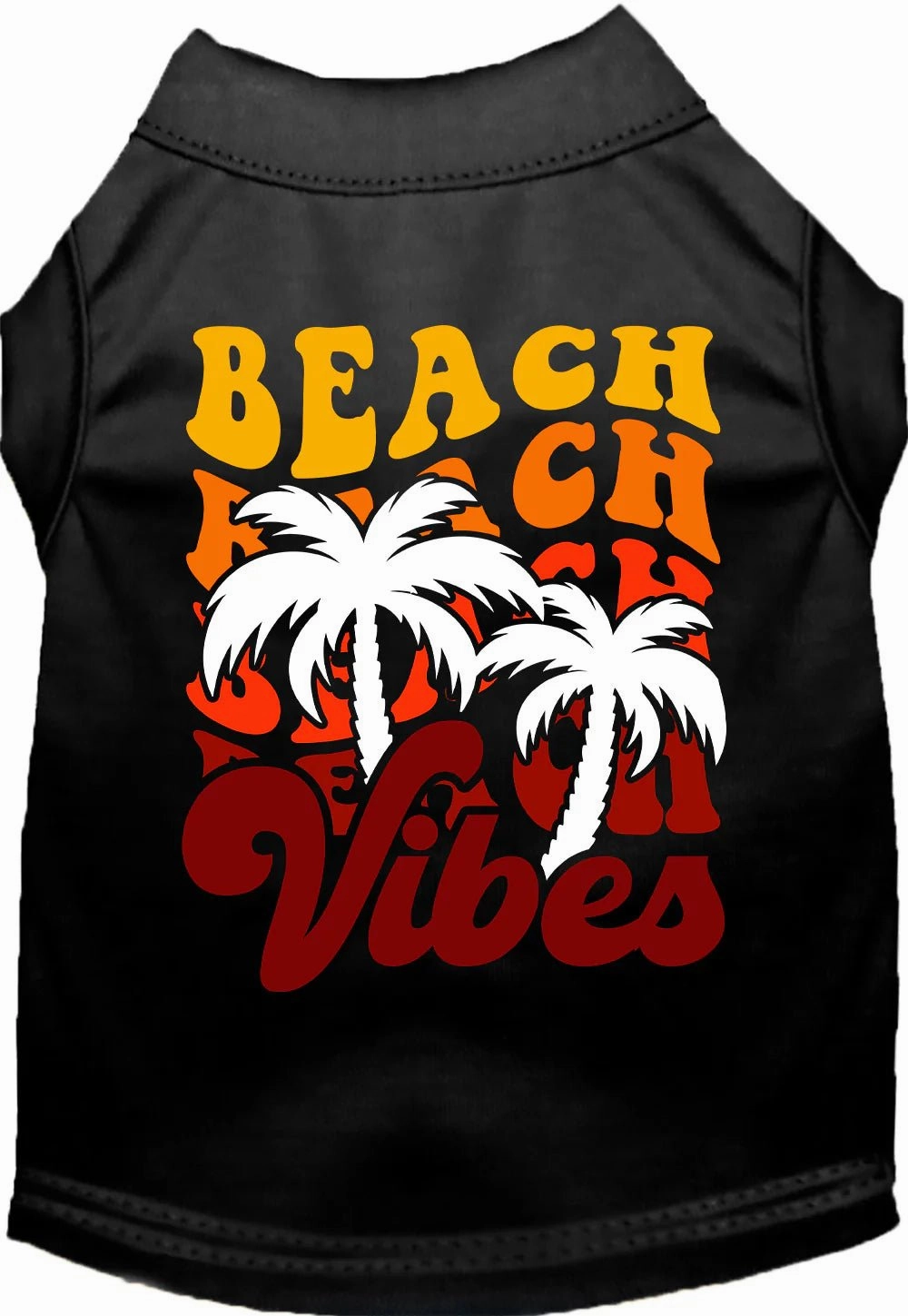 Beach Vibes Screen Print Dog Shirt in Many Colors