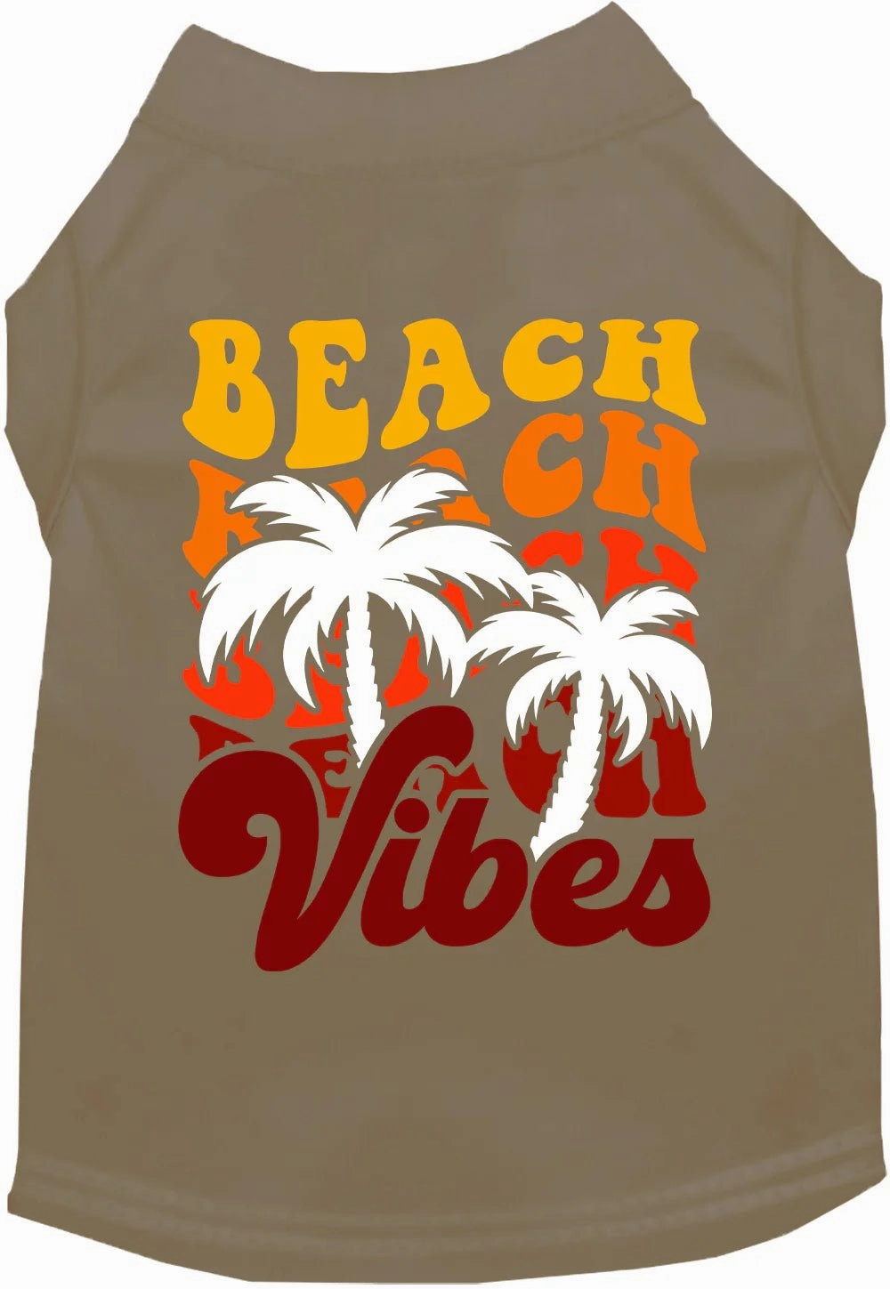 Beach Vibes Screen Print Dog Shirt in Many Colors