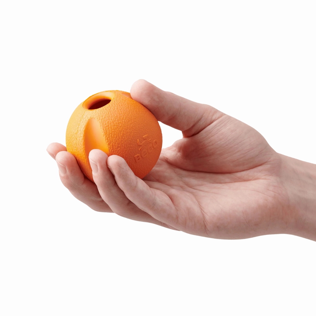 Beco Orange Rubber Fetch Ball