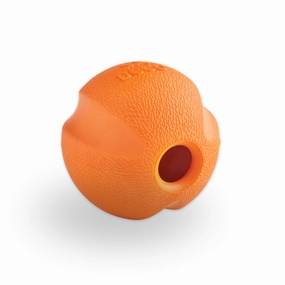 Beco Orange Rubber Fetch Ball