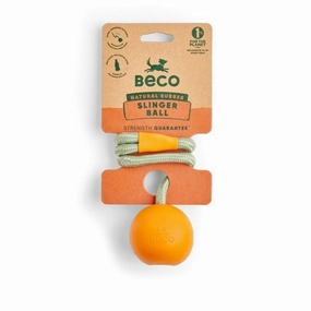 Beco Orange Rubber Slinger Ball