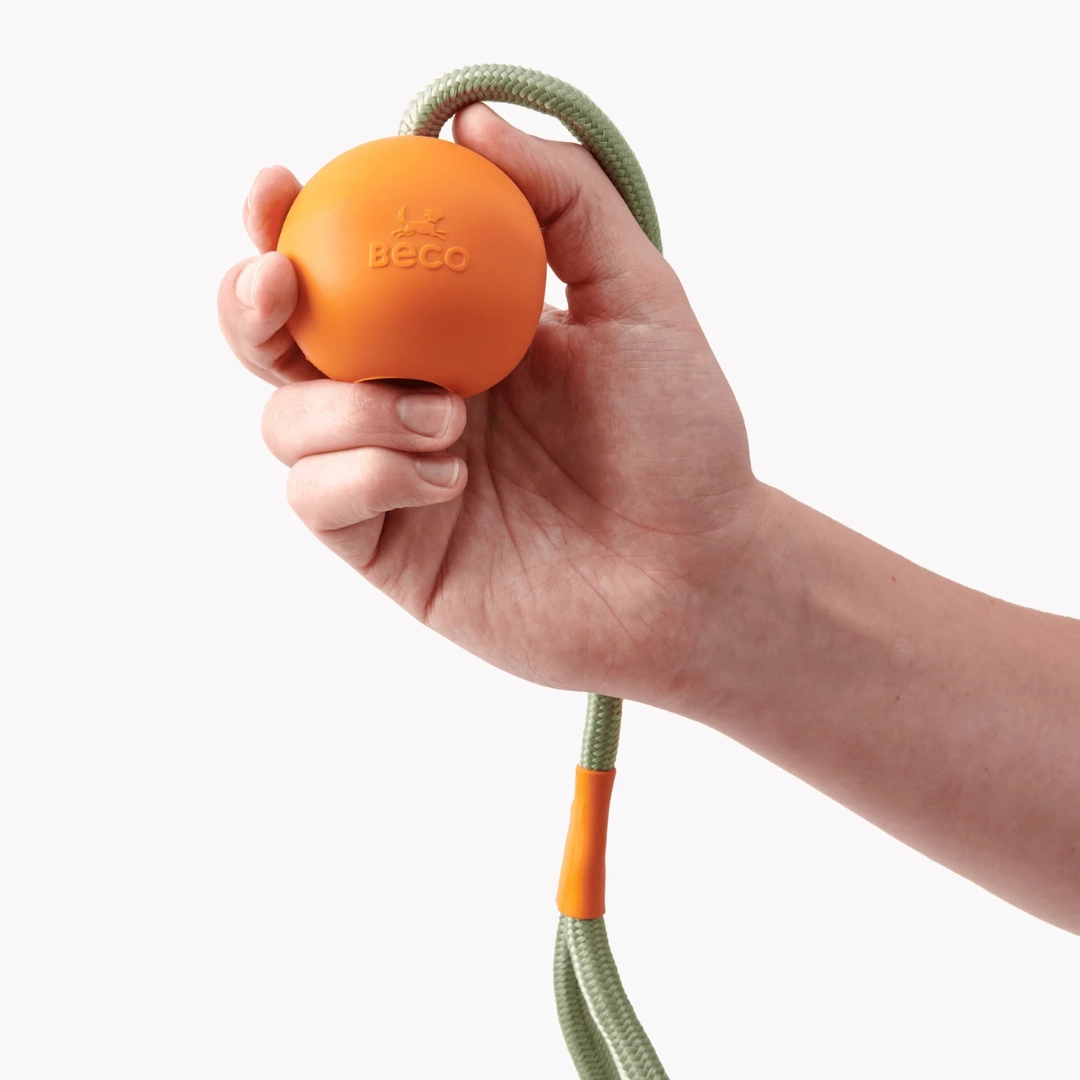 Beco Orange Rubber Slinger Ball