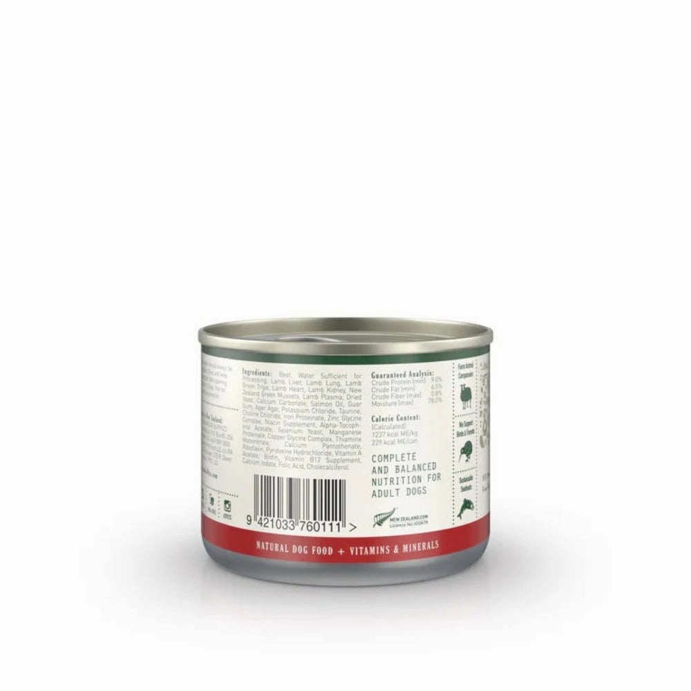 Beef Pate Staple with Green Mussels Adult Dog Can