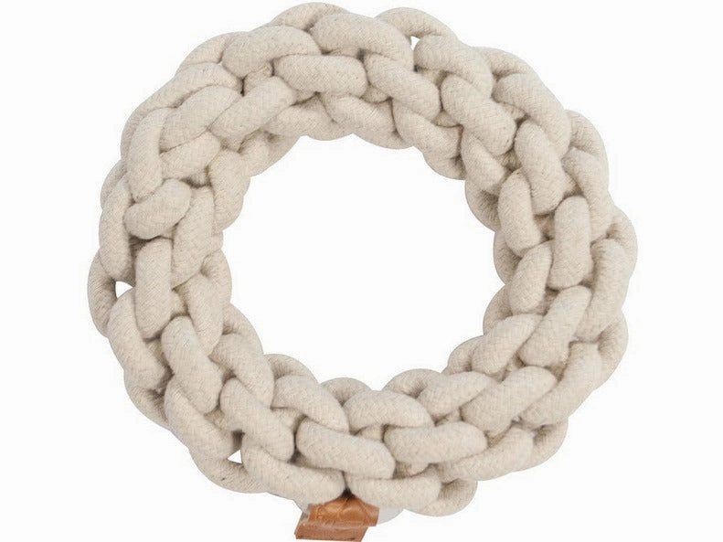 Ben Braided Ring 19Cm/10Mm Beige