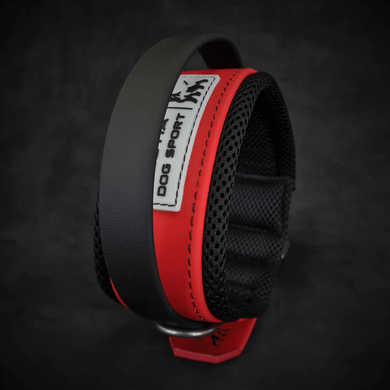 BESTIA DOG SPORT HANDLE COLLAR RED