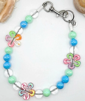 Bikini Bottom Blue Beaded Pet Collar